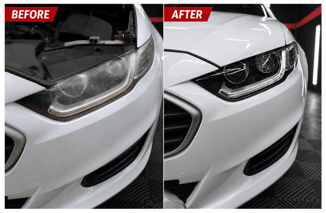 Headlight restoration at Auto Meisters Noida